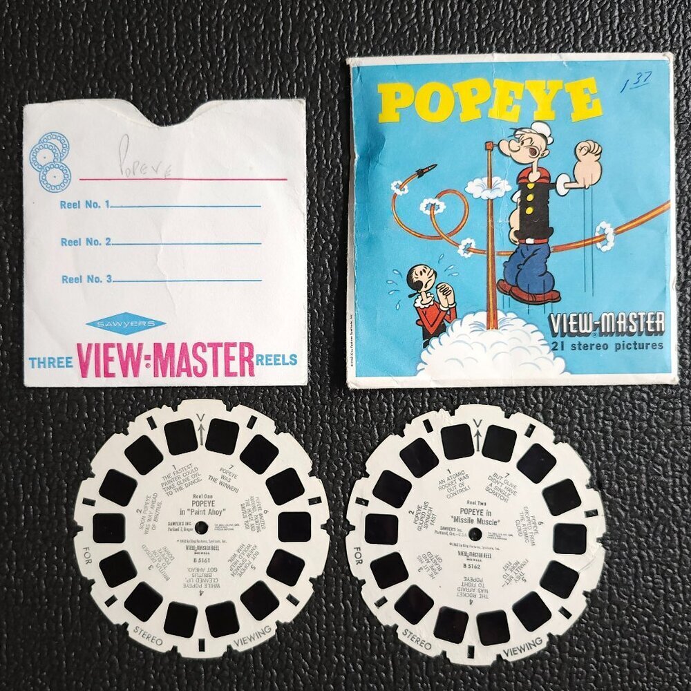 VINTAGE VIEW MASTER REELS POPEYE The Sailor Man Package